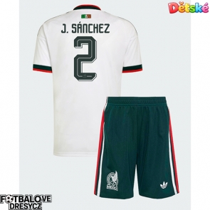 Mexiko Jorge Sanchez #2 Dětské Venkovní dres komplet MS 2026 Krátký Rukáv (+ trenýrky)